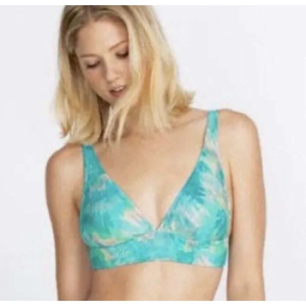 NWT Johnny Was Calme Multicolor Adjustable Bikini Top Sz S